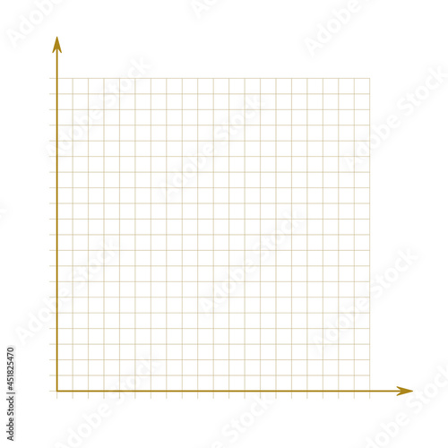 Grid paper. Mathematical graph. Cartesian coordinate system with x-axis  y-axis. Squared background with color lines. Geometric pattern for school  education. Lined blank on transparent background