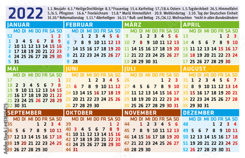 Taschen-Kalender 2022