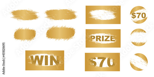 Scratch cards vector. Lottery cover for scratch card