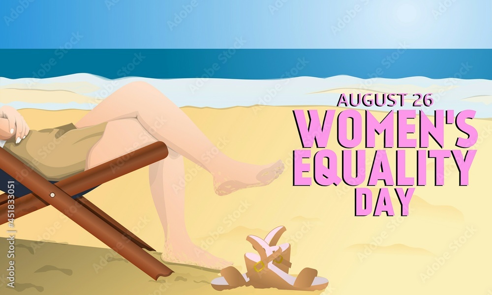 Women's equality day theme. Vector illustration. Suitable for Poster, Banners, campaign and greeting card. 