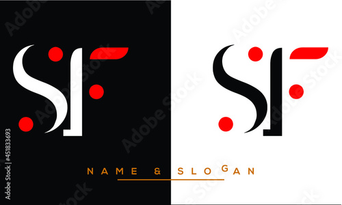 FS,  SF,  F,  S   Abstract Letters Logo Monogram