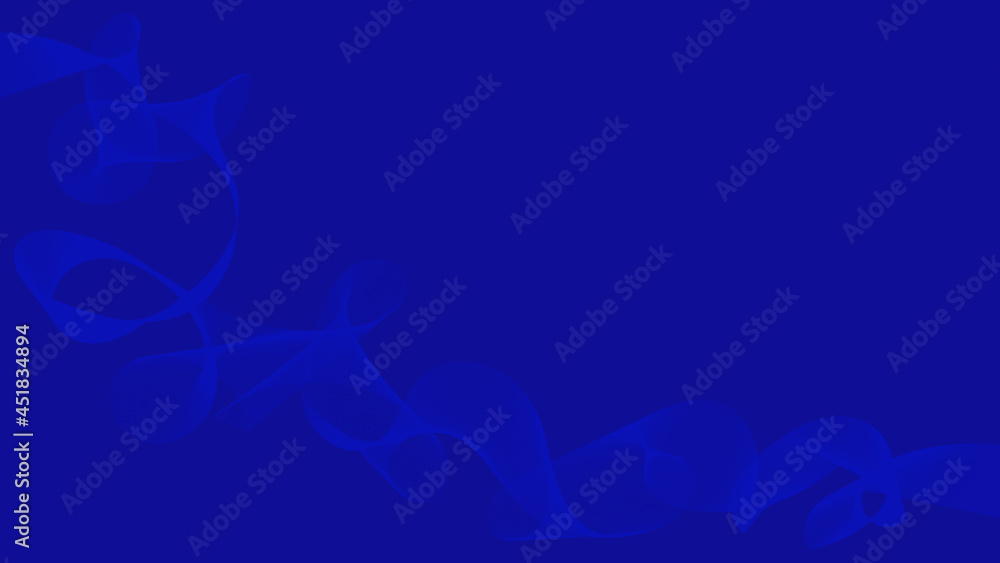 abstract line wave with lighting effect on blue gradient color background with copy space for technology and futuristic element design