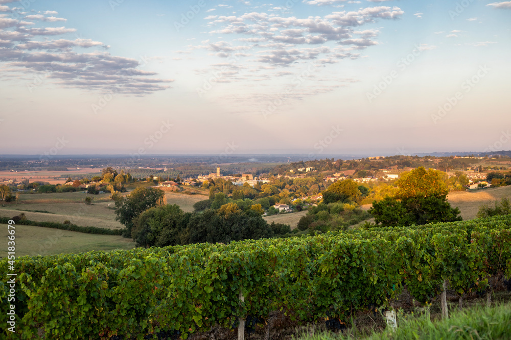 Naklejka premium panorama et village