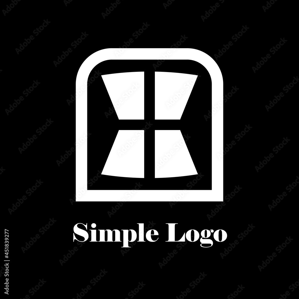 Vector design elements for your company logo, logo or window-shaped box icon, modern, simple and minimalist logotype, business company template Vector design elements for your company logo, logo or window-shaped box icon, modern, simple and minimalist logotype, business company template