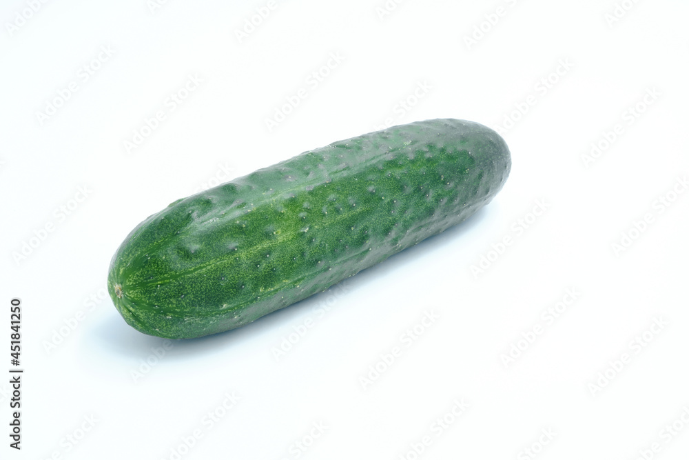 Organic cucumber on white background Organic cucumber on white background