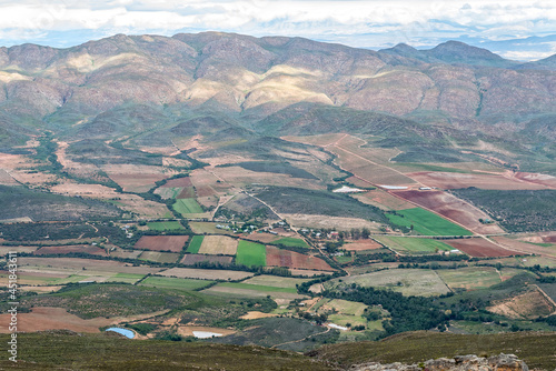 Landscape in Matjies River Valley as from the Swartberg Pass photo