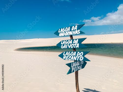 Dunes and lakes in Santo Amaro, Maranhão photo