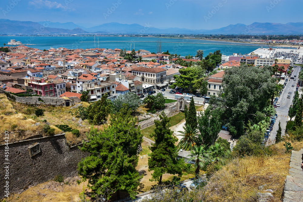 beautiful town of Nafplio (Naupilon) in Greece