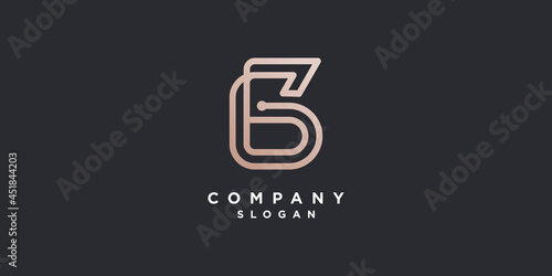 Letter B logo with modern creative style Premium Vector part 7
