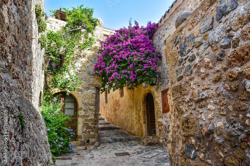 Fototapeta Naklejka Na Ścianę i Meble -  Monemvasia beautiful ancient town on rock, Greece 