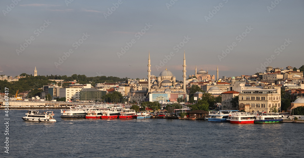 Golden Horn and Eminonu District in Istanbul, Turkey Golden Horn and Eminonu District in Istanbul, Turkey