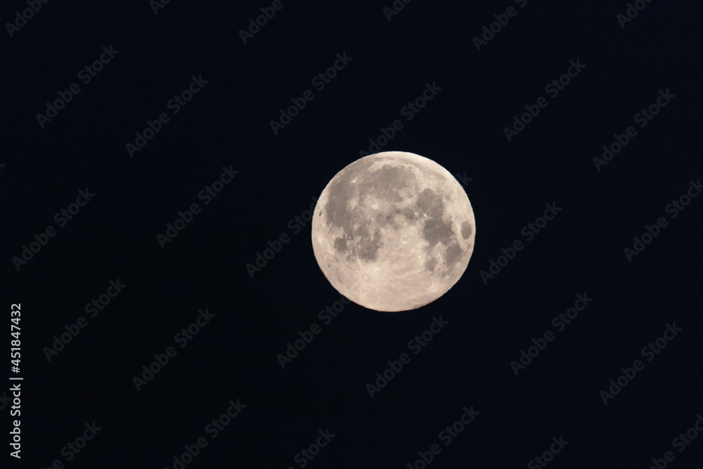 Full Moon rise over Istanbul, Turkey