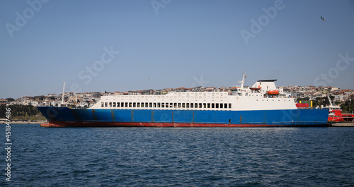 Cargo Ship in Port © EvrenKalinbacak