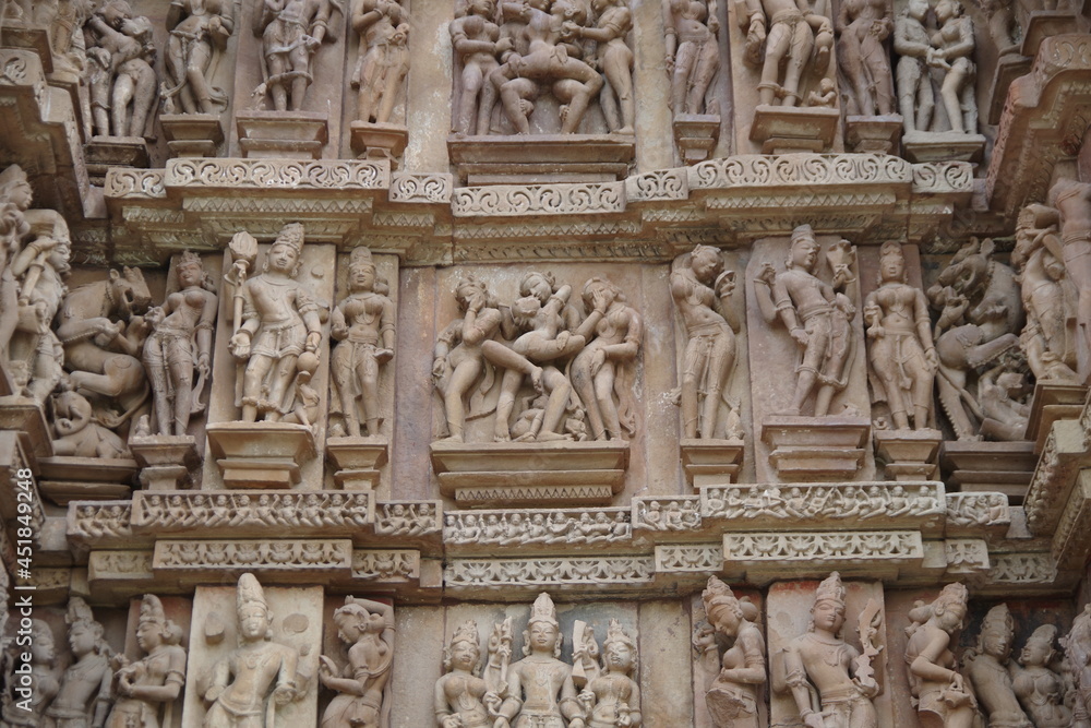 インド　世界遺産カジュラーホの建造物群