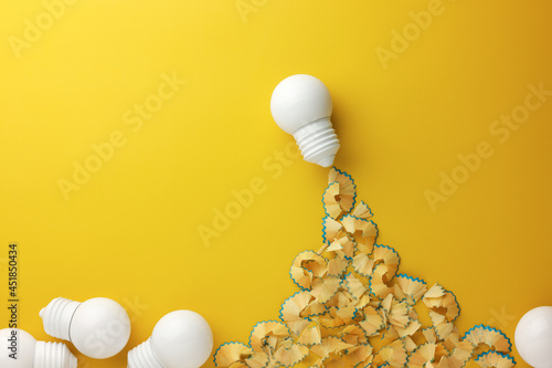light bulb, new idea innovation concept