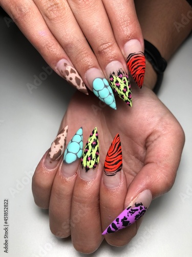 Design acrylic nails
