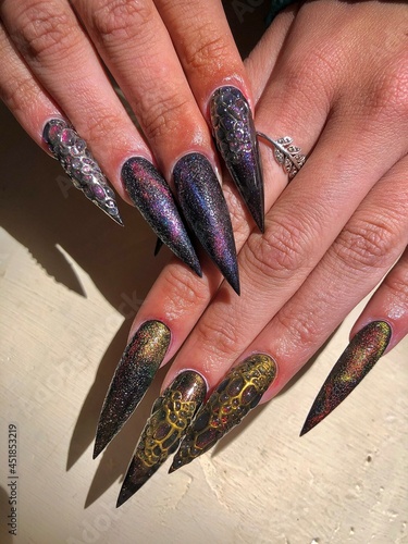 Design acrylic nails