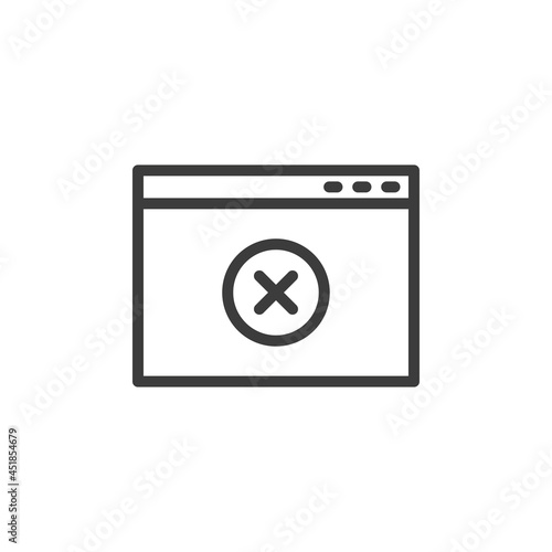 Free Download Webpage with error icon and white background - GFXLoad