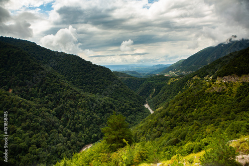 A beautiful landscape photography in Caucasus Mountains in Georgia. © romeof