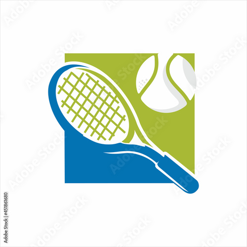 Tennis Logo Template Vector, Active sport and tennis tournament, championship, vector design and illustration