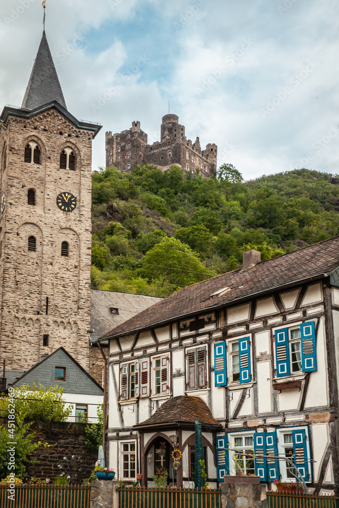 Naklejka premium UNESCO World Heritage Upper Middle Rhine Valley