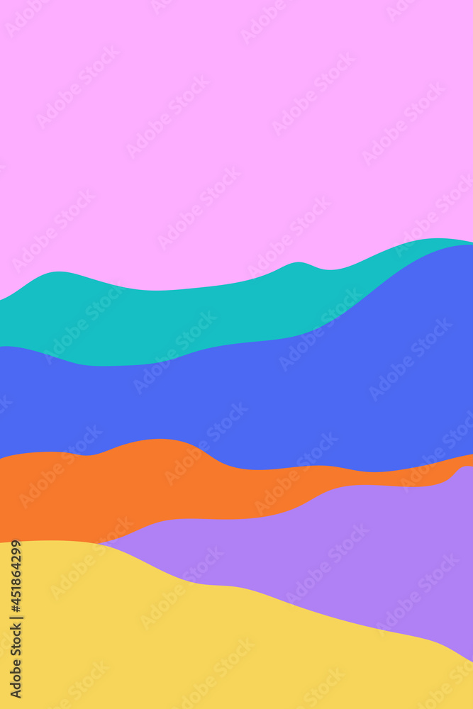 Minimalist Boho Landscape Terra Pattern Background. Landscape Graphic Artwork For T Shirt Print or Poster Design. Minimalist Boho Landscape Terra Pattern Background. Landscape Graphic Artwork For T Shirt Print or Poster Design.