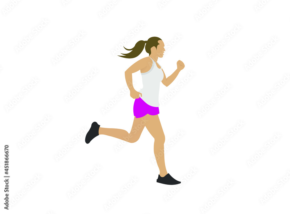 woman running