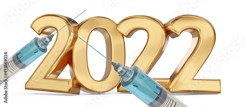 year 2022 and syringe as va...