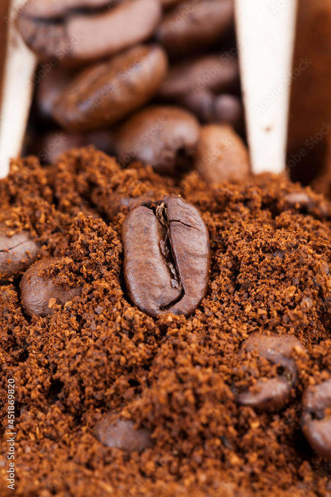 ingredients to make a hot, invigorating coffee drink ingredients to make a hot, invigorating coffee drink
