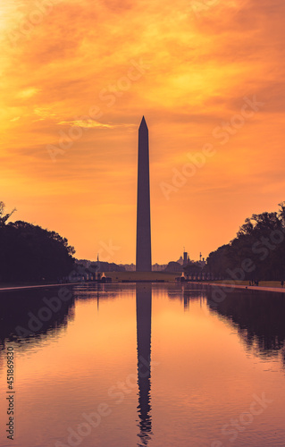 The Washington Monument is an obelisk within the National Mall in Washington, D.C.