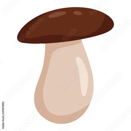Mushroom. Element of autumn design. Vector illustration in cartoon style, isolated on white background