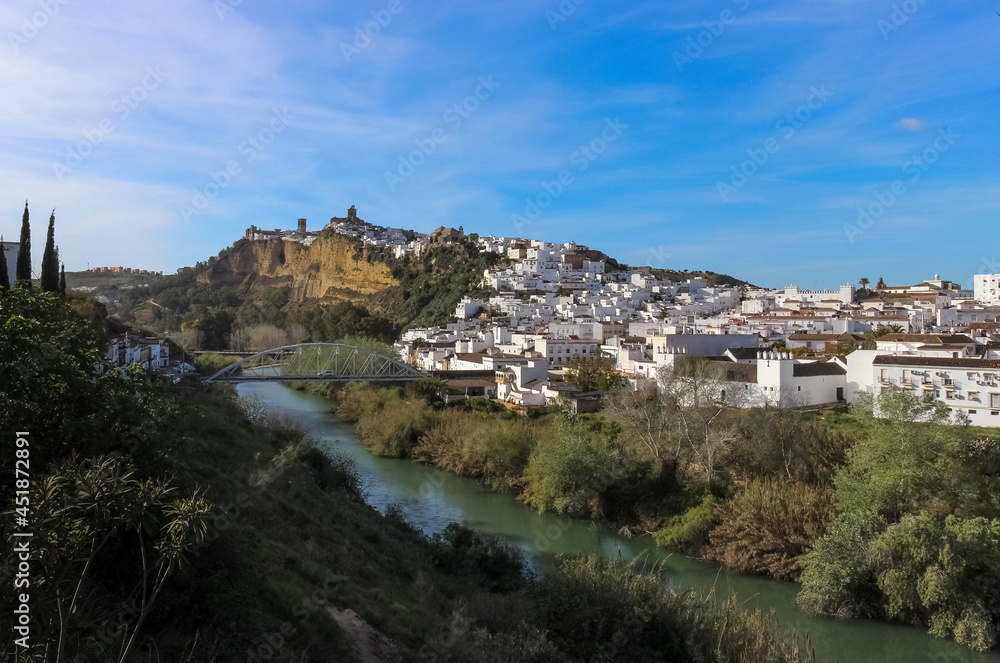 View of a White Hill Town in Andalusia, Spain