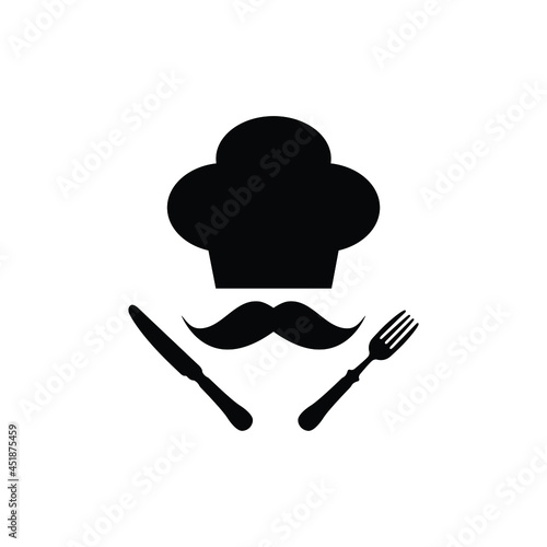 cook hat chef icon. food sign restaurant icon vector