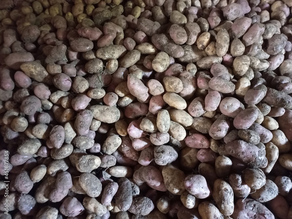 close up of a heap of potatoes close up of a heap of potatoes