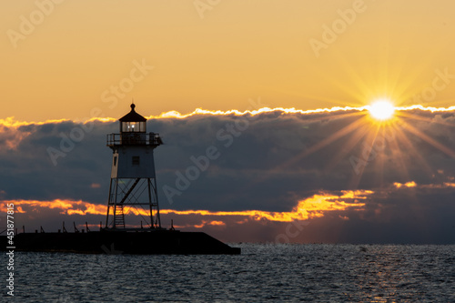 Sunrise at lighthouse
