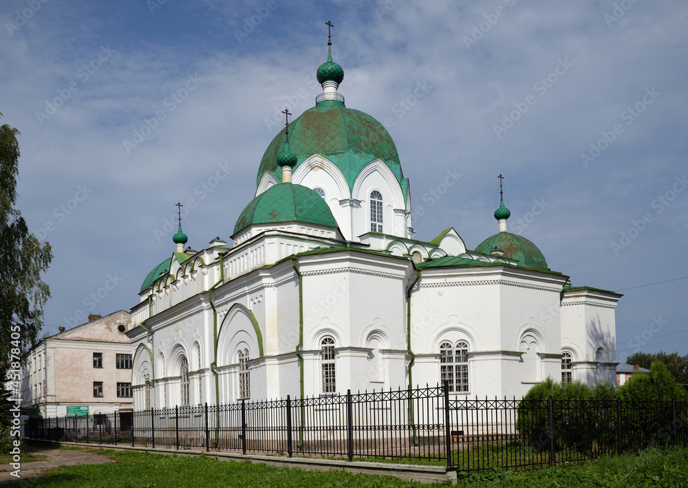 Church of Presentation of Lord in central area of city of Rybinsk, Yaroslavl region, Russia