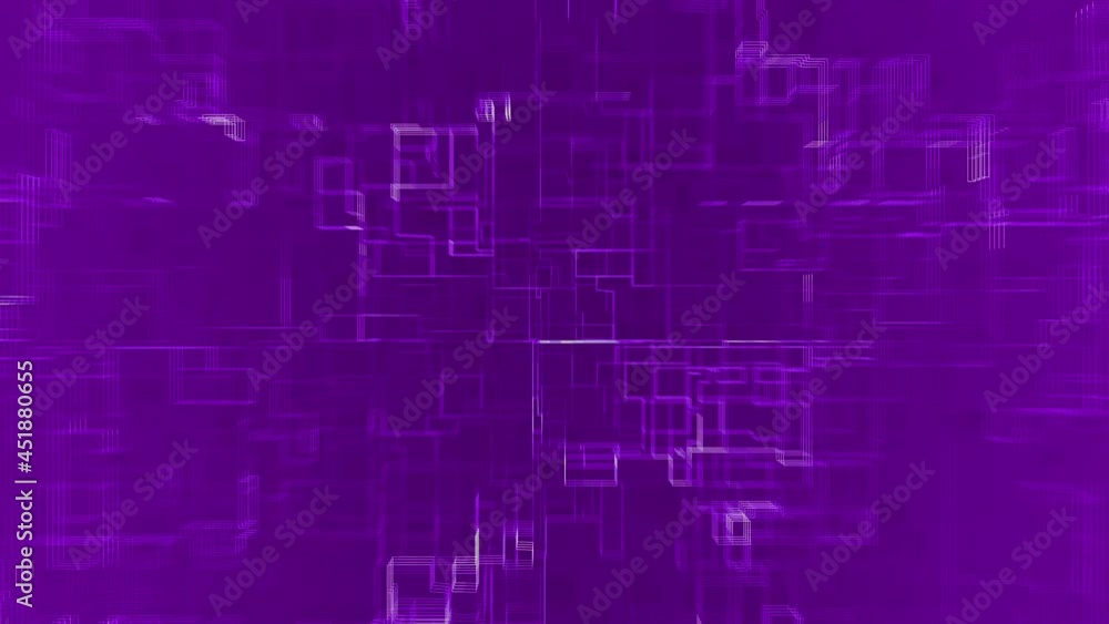 Purple 3D Circuit Board Scan Loop Up Animation Background Purple 3D Circuit Board Scan Loop Up Animation Background