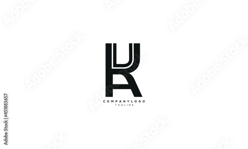 UAK, AKU, Abstract initial monogram letter alphabet logo design photo