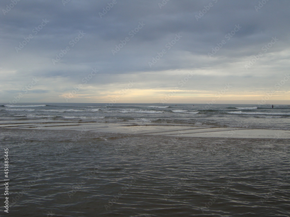 sunset on the beach