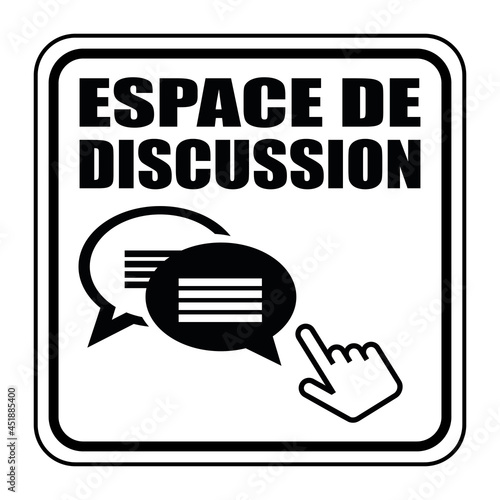 Logo espace de discussion.