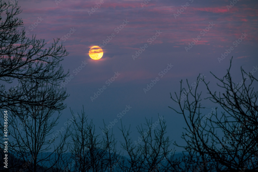 Moon as seen from high elevation in North Carolina Moon as seen from high elevation in North Carolina
