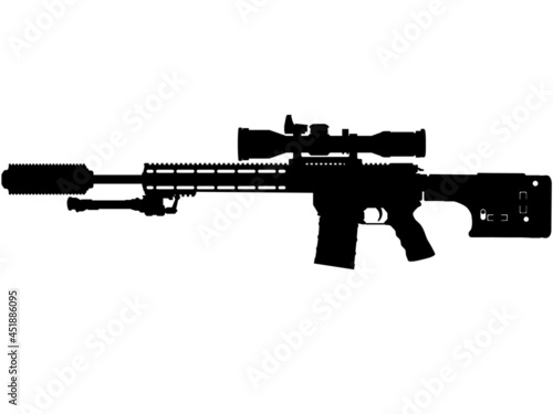 Naklejka Colt Canada C20 DMR is a 7.62×51mm NATO Semi-automatic rifle,  sniper rifle