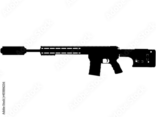 Canada C20 DMR is a 7.62×51mm NATO Semi-automatic rifle, sniper rifle machine gun of the Canadian armed forces and US Army Navy Seal Sniper, US marines with ultra short riflescope 
