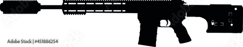 Canada C20 DMR is a 7.62×51mm NATO Semi-automatic rifle, sniper rifle machine gun of the Canadian armed forces and US Army Navy Seal Sniper, US marines with ultra short riflescope 