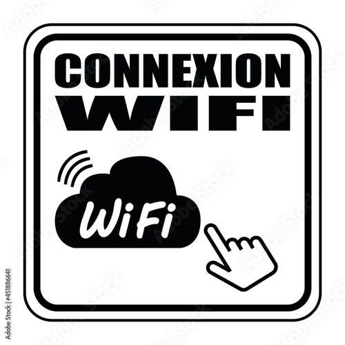 Logo connexion wifi.