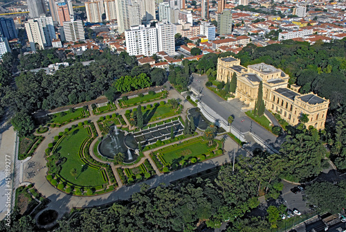 Vista aérea do Museu do Ipiranga. São Paulo. photo