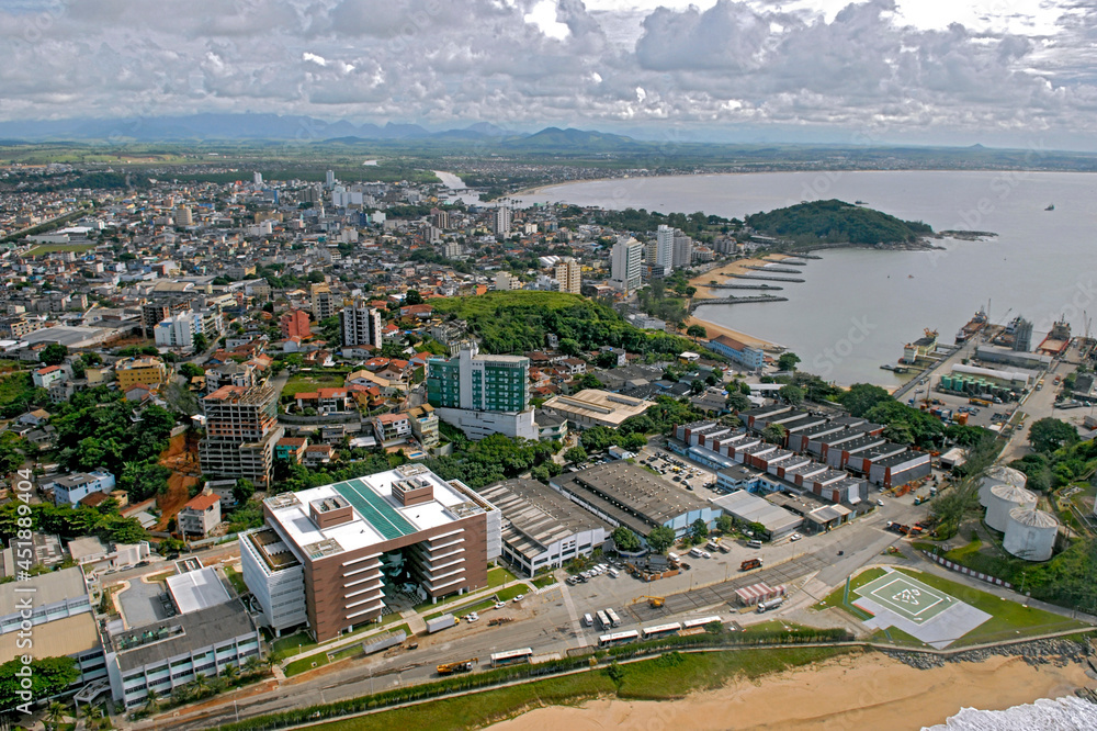 Vista aérea de Macaé. Rio de Janeiro.