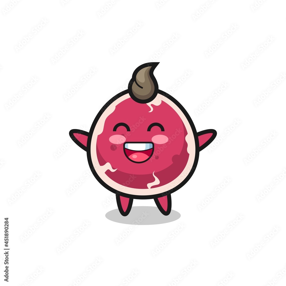happy baby beef cartoon character happy baby beef cartoon character