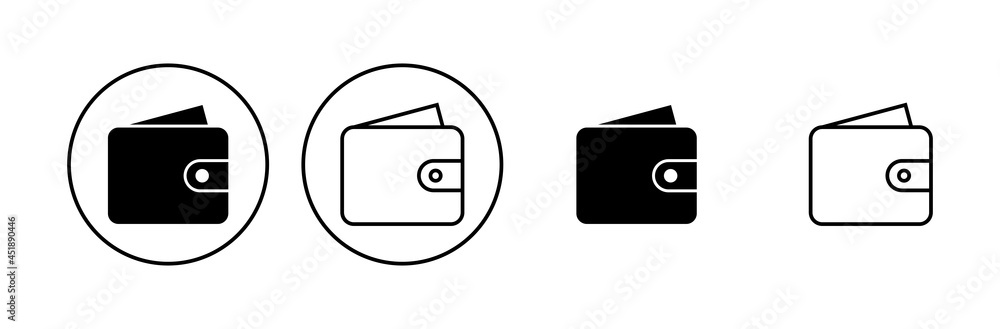 Wallet icon set. wallet vector icon Wallet icon set. wallet vector icon