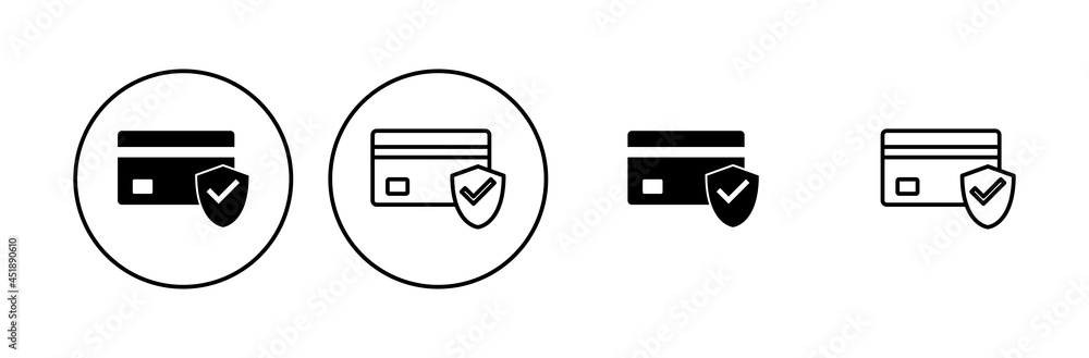 Credit card icon set. Credit card payment icon vector Credit card icon set. Credit card payment icon vector